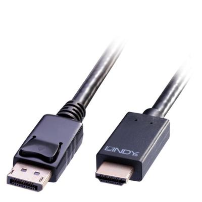 0.5m Passive DisplayPort Male To HDMI Male 4K Adapter Cable